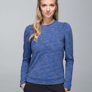 Lululemon Lab City Long Sleeve Puff Sleeve Wee Are From Space Cadet Blue Tee S
